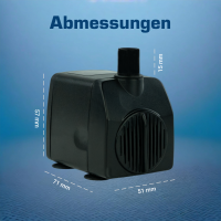 Wasserspielpumpe 750 l/h, 12 Volt 6