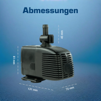 Wasserspielpumpe 1000 l/h, 12 Volt 6