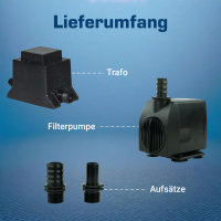 Wasserspielpumpe 1200 l/h, 12 Volt 5