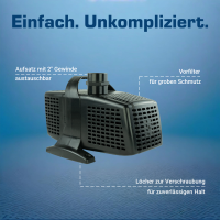 Teichpumpe 30000 l/h, 230 Volt 4
