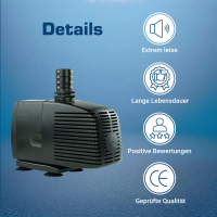 Teichpumpe, 3000 l/h 230V kep3000n (Generalüberholt) 3