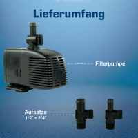 Wasserspielpumpe, Springbrunnenpumpe, 1500l/h kep1500n (Gene