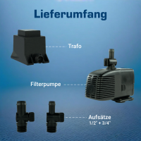 Fountain pump, pond pump, 1000l / h kep1000l