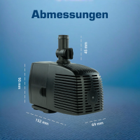 Wasserspielpumpe, Springbrunnenpumpe, 1500l/h kep1500n - Retoure