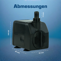 Wasserspielpumpe, Zimmerbrunnenpumpe, 450l/h 12V kep0450l (G