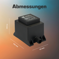 12V Trafo, 39,6VA/39,6W AC/AC kez0118 (Generalüberholt)