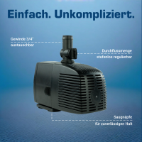 Teichpumpe 1500 l/h, 12 Volt 4