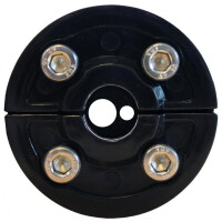 Innenliegende Kabelführung für 2 Kabel bis 6/3 mm 