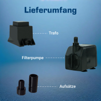 Wasserspielpumpe, Zimmerbrunnenpumpe, 450l/h 12V kep0450l (G