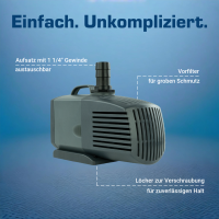 Salzwasserpumpe 4000 l/h, 230 Volt 4