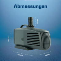 Salzwasserpumpe 4000 l/h, 230 Volt 6